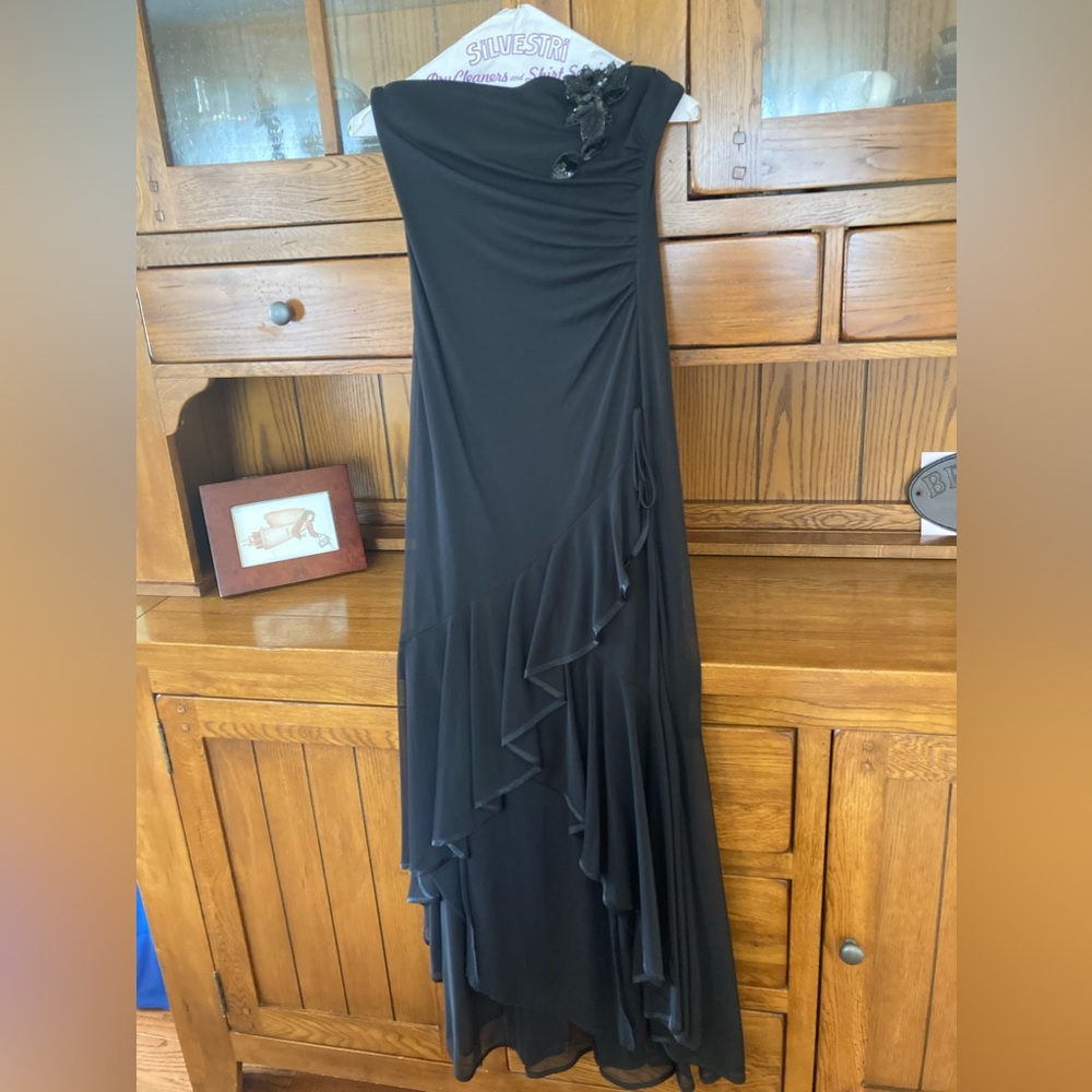 Vintage Black Strapless Dress